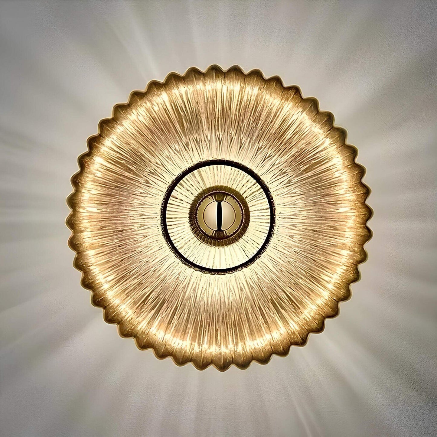 Garduru – Glas mit welligem Licht wandleuchte