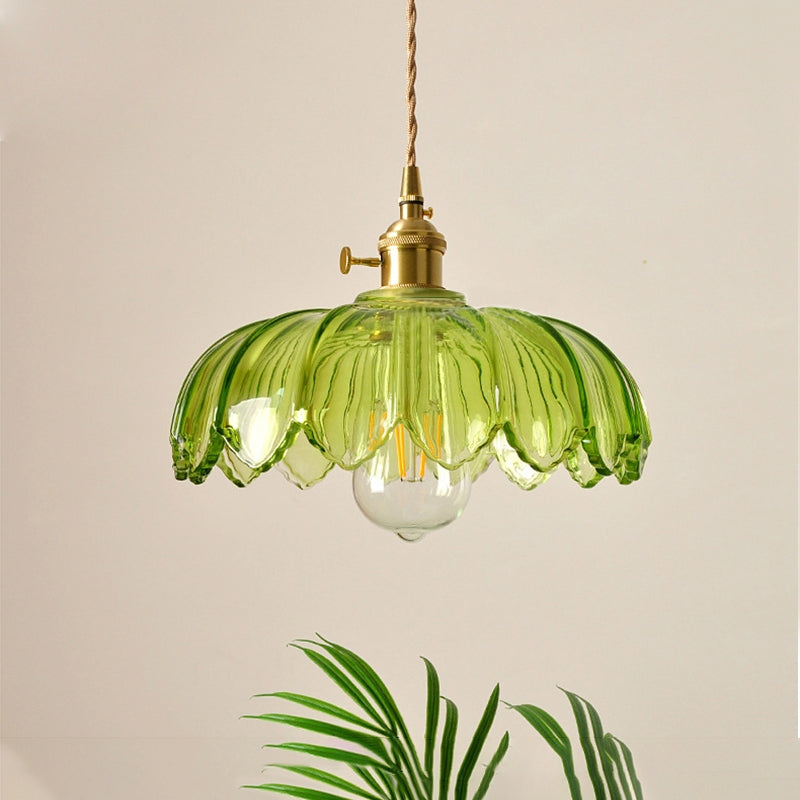 Garduru BLUME Hängeleuchte – Gläserne Deckenlampe