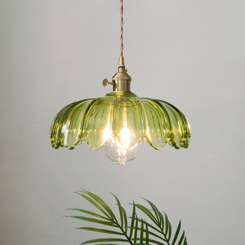 Garduru BLUME Hängeleuchte – Gläserne Deckenlampe