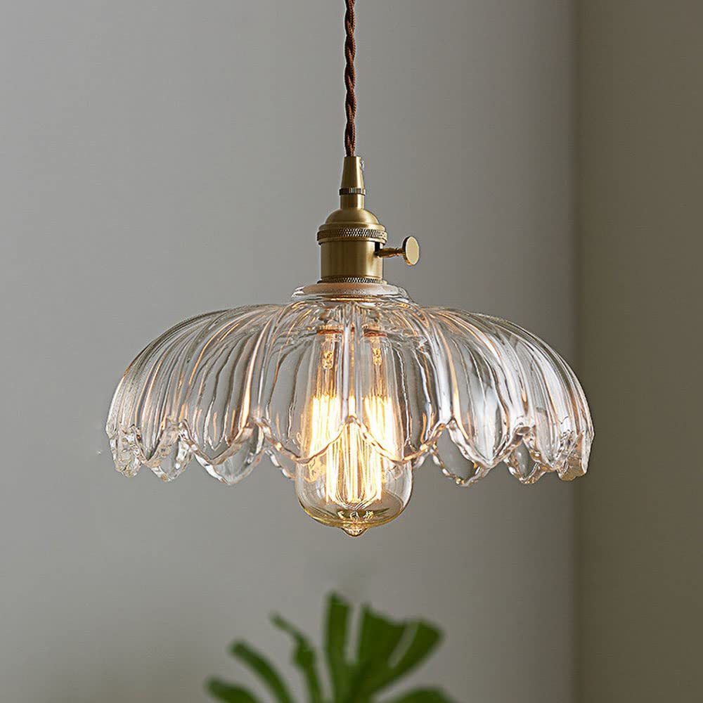 Garduru BLUME Hängeleuchte – Gläserne Deckenlampe