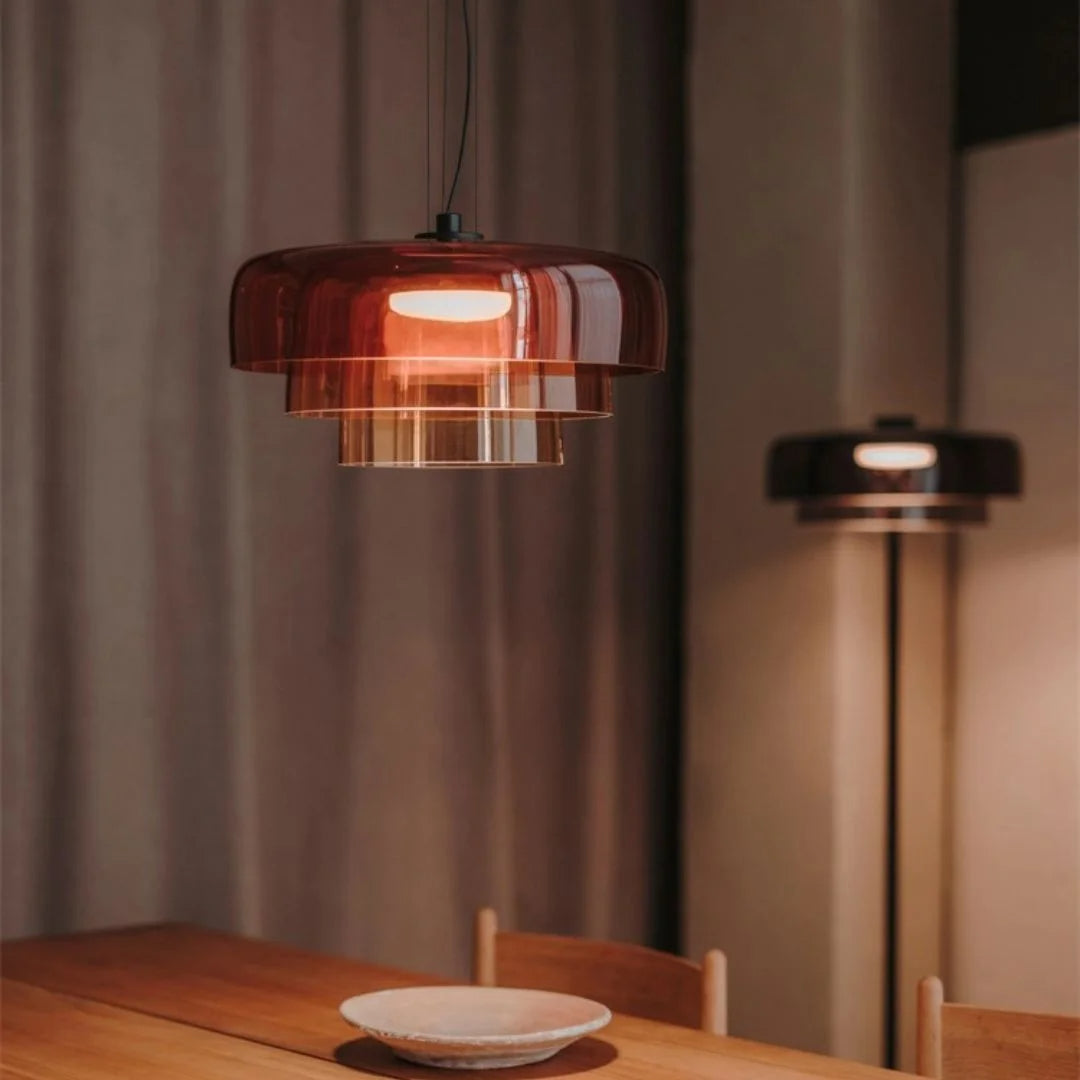 Moderne Metall- und Glasaufhängung - Elegante Lampe für Küche und Esszimmer