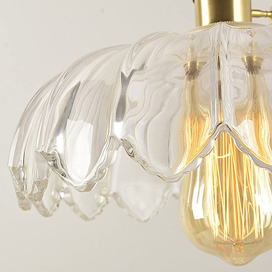 Garduru BLUME Hängeleuchte – Gläserne Deckenlampe