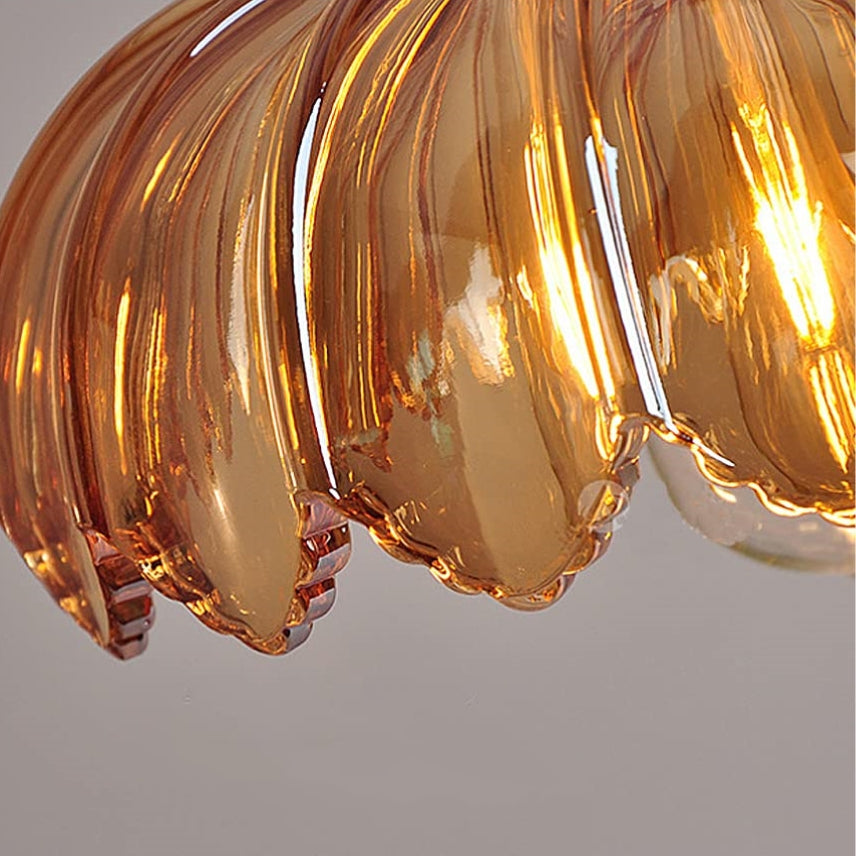 Garduru BLUME Hängeleuchte – Gläserne Deckenlampe