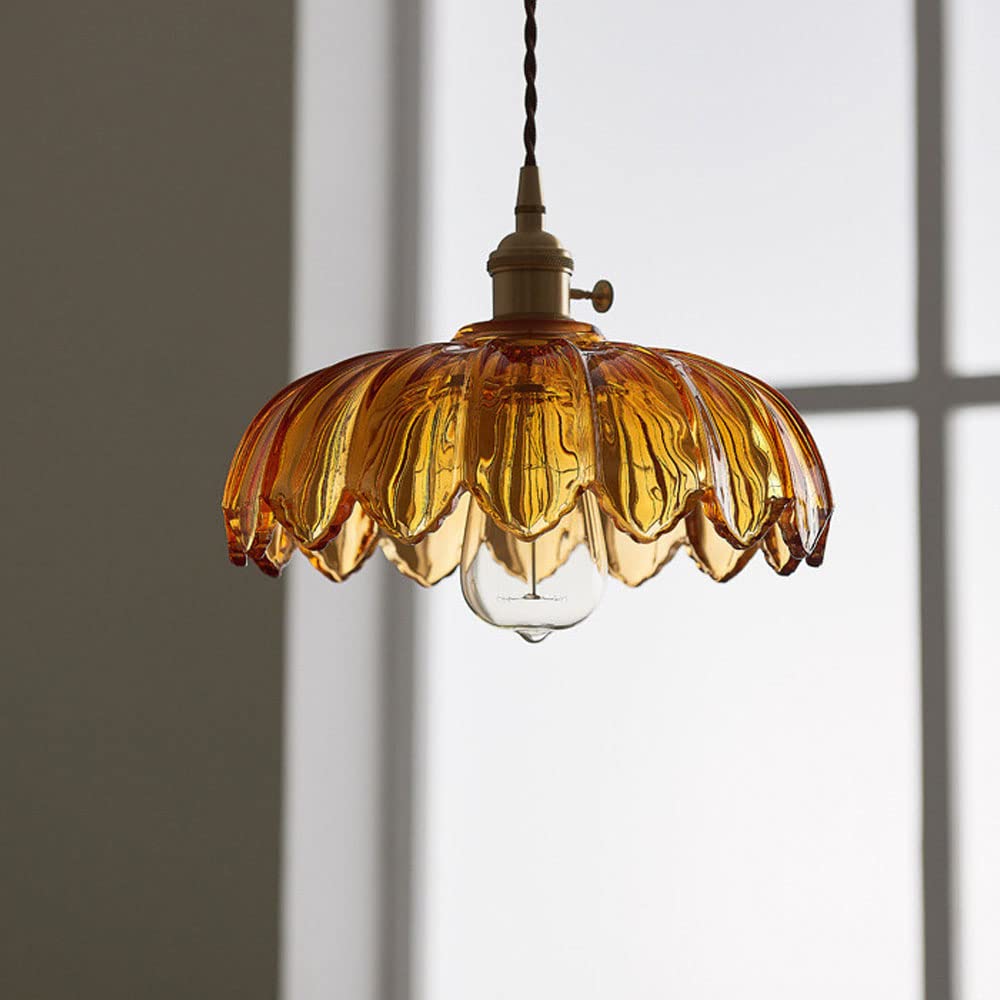 Garduru BLUME Hängeleuchte – Gläserne Deckenlampe
