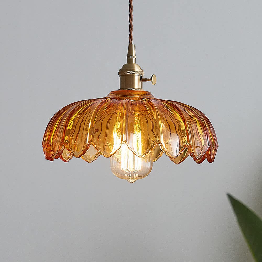 Garduru BLUME Hängeleuchte – Gläserne Deckenlampe