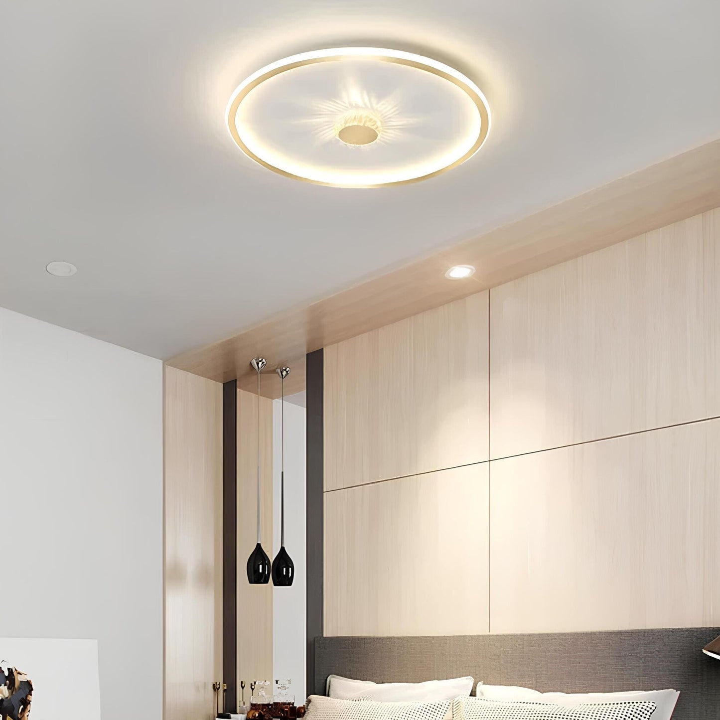 Dimmbare LED-Deckenleuchte für moderne Wohnungen und Büros - FlexiGlow