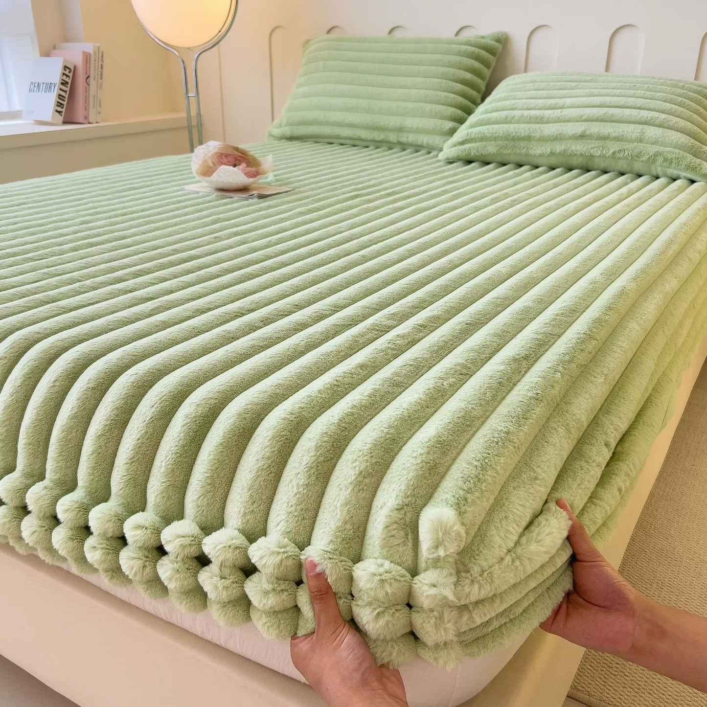 Royaleva Weiche Fitted Betttuch – Ultra-weiches Luxus-Rippbettlaken für maximalen Komfort & gemütlichen Schlaf