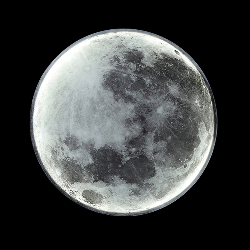 Wandlampe LED Mond mit App-Steuerung - 3 Farbmodi und Dimmfunktion