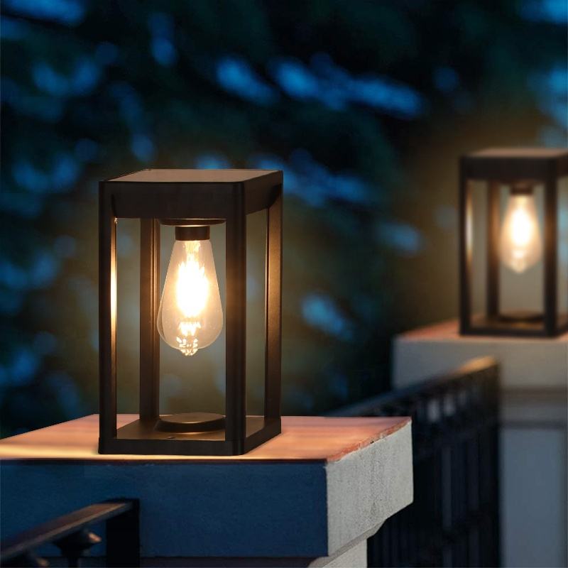 Solar Säulenlampe – LED Außenlampe mit Bewegungsmelder