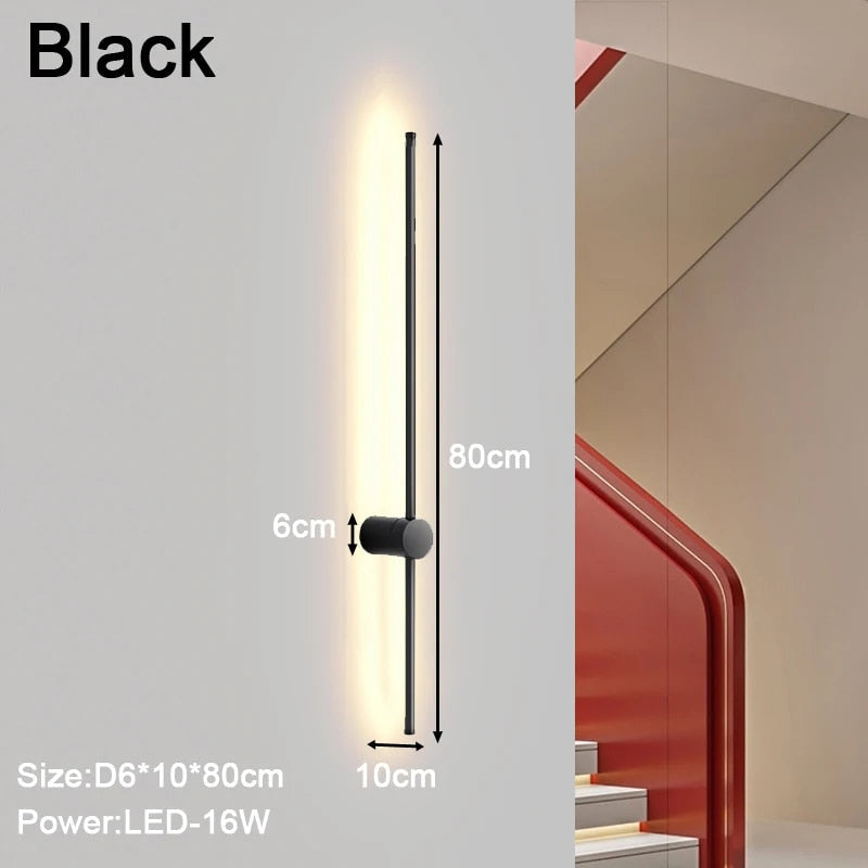 Minimalistische LED-Wandlampe NordicShine - Modernes und elegantes skandinavisches Design