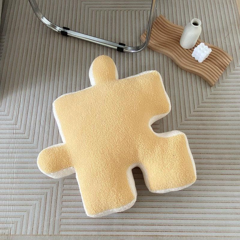 PuzzleComfort – Luxus Plüschkissen mit verspieltem Design