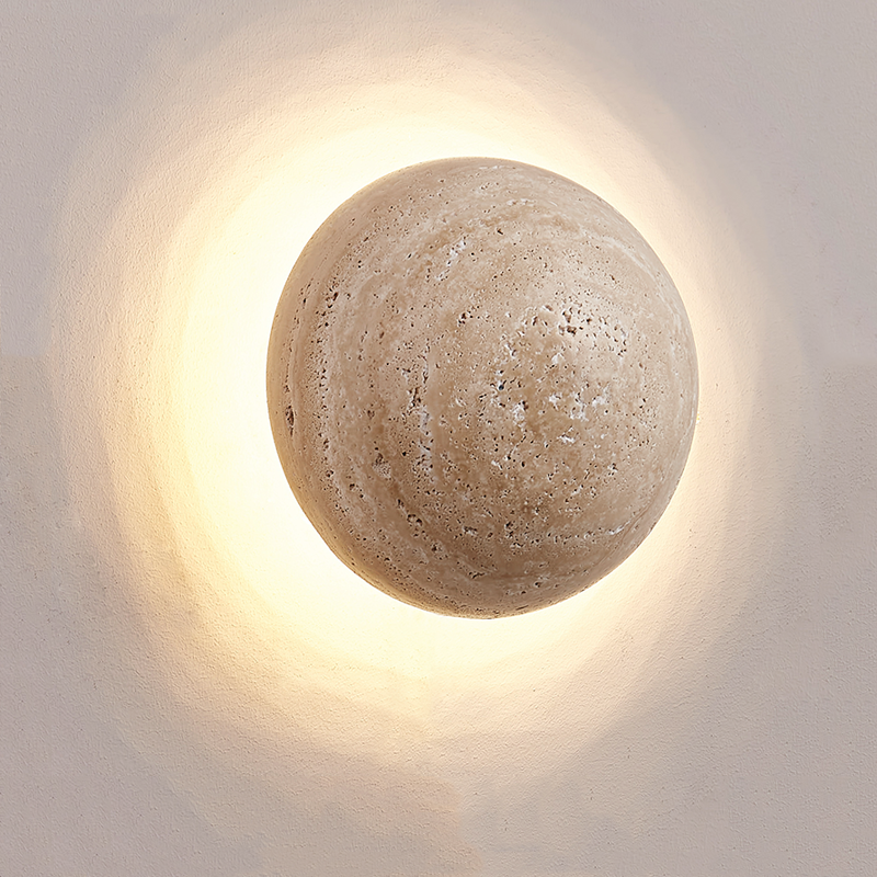 Garduru Creme Wandlampe – Minimalistische Eleganz mit einem sanften Glühen
