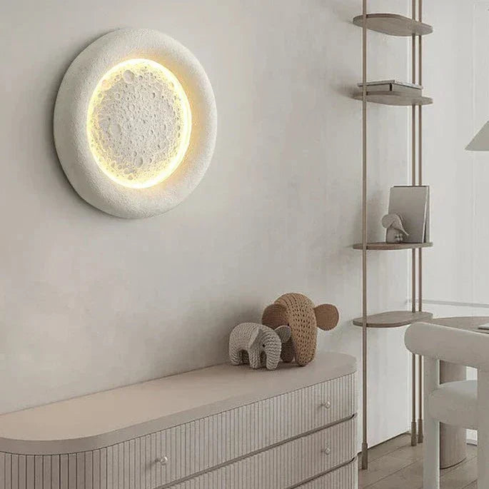 Moderne Luxus Zirkular Wandlampe aus Harz - Elegante Beleuchtung für Hotel und Salon