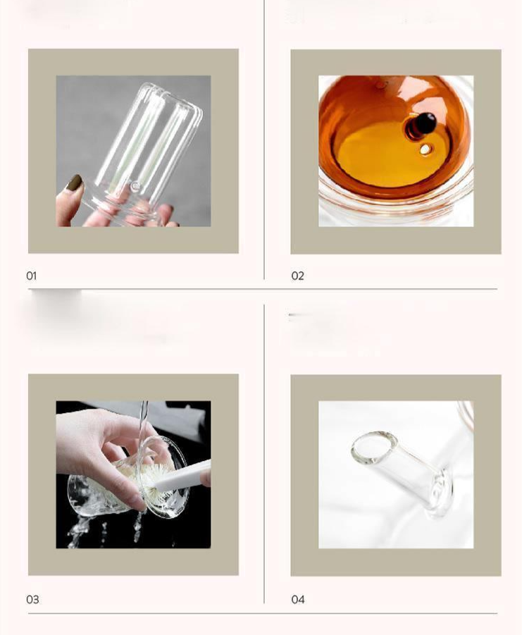 3-teilige Glas-Teekannen-Set