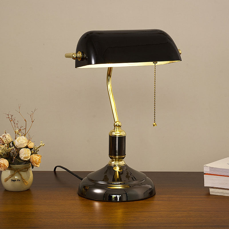 Garduru Glas Tischlampe – Elegantes klassisches Design mit Metallbasis (E27, 16-20W)