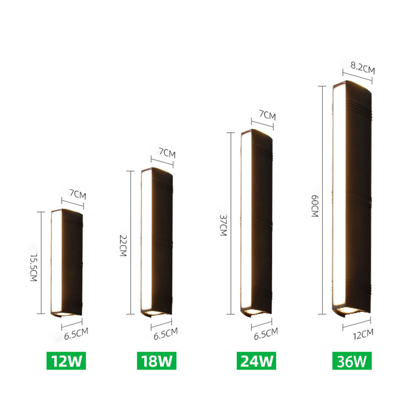 Garduru Außenwandleuchte – Modernes LED-Aluminiumlicht für Gärten und Eingänge