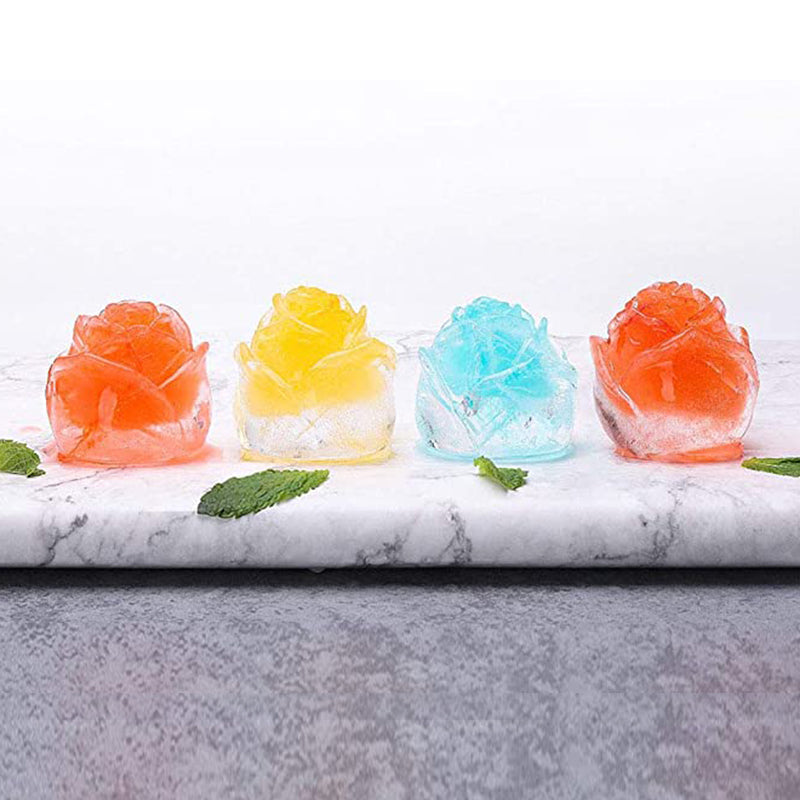 3D Rosenförmige Eiswürfelschale