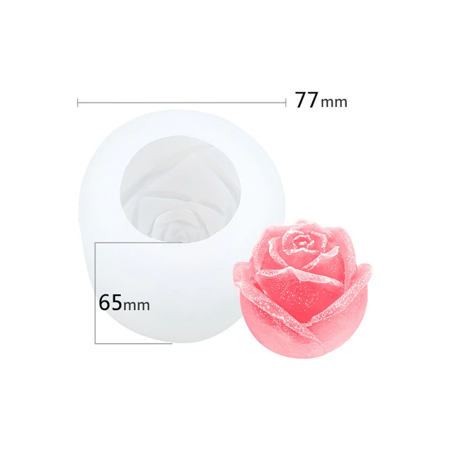 3D Rosenförmige Eiswürfelschale