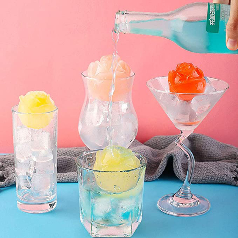 3D Rosenförmige Eiswürfelschale