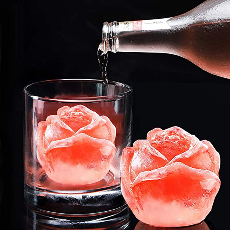 3D Rosenförmige Eiswürfelschale