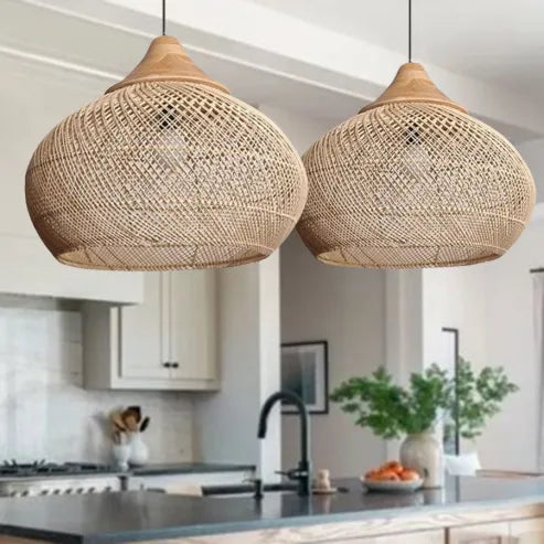 Garduru - beleuchtung wabi-sabi stil, licht trommel lampe hängenden lampenschirm