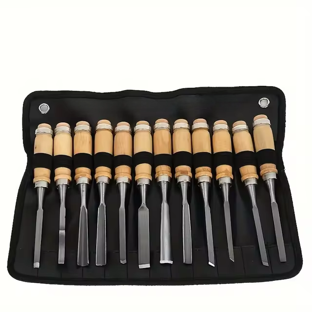 12 Stück Holzschnittmeißel Set