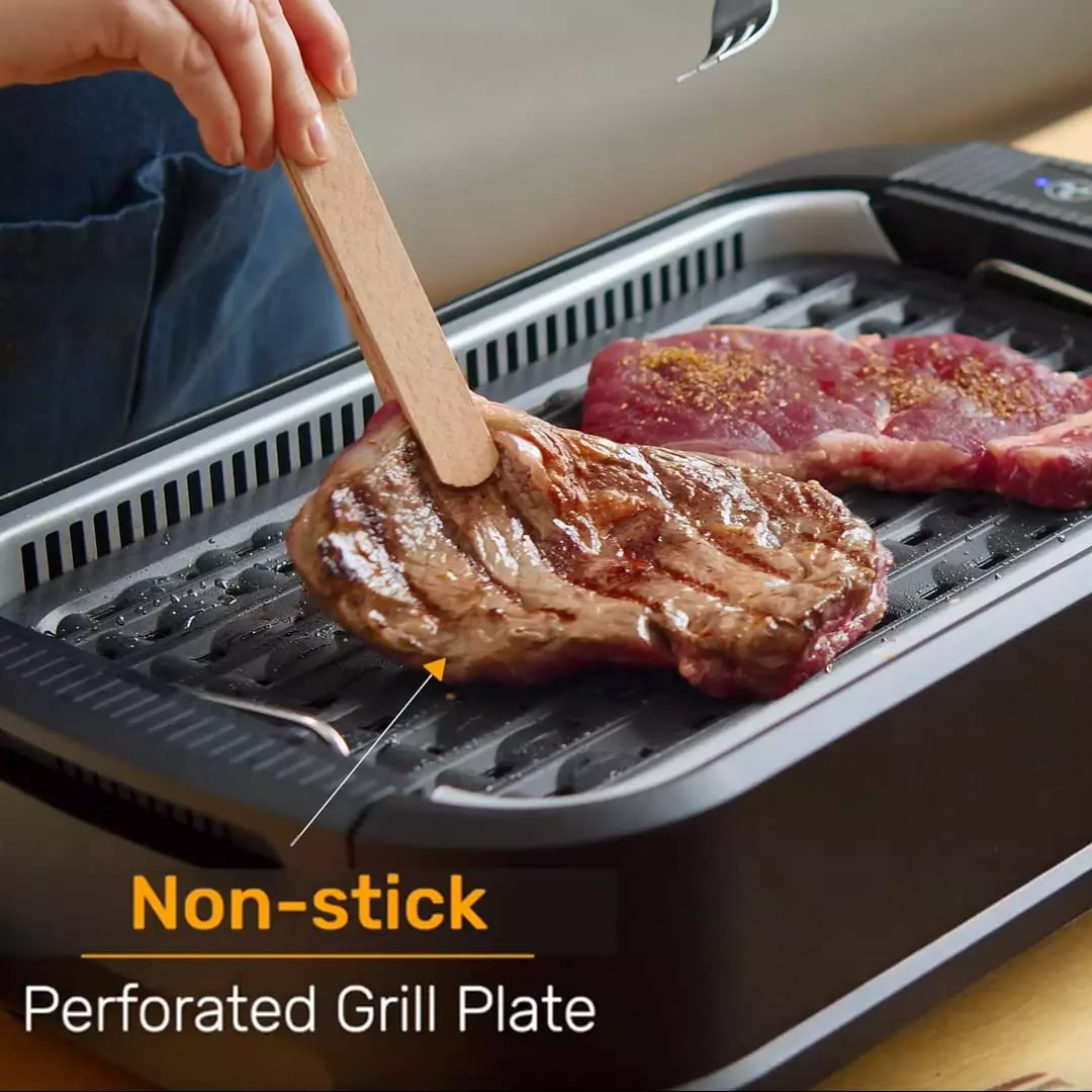 Rauchfreier elektrischer Grill für drinnen