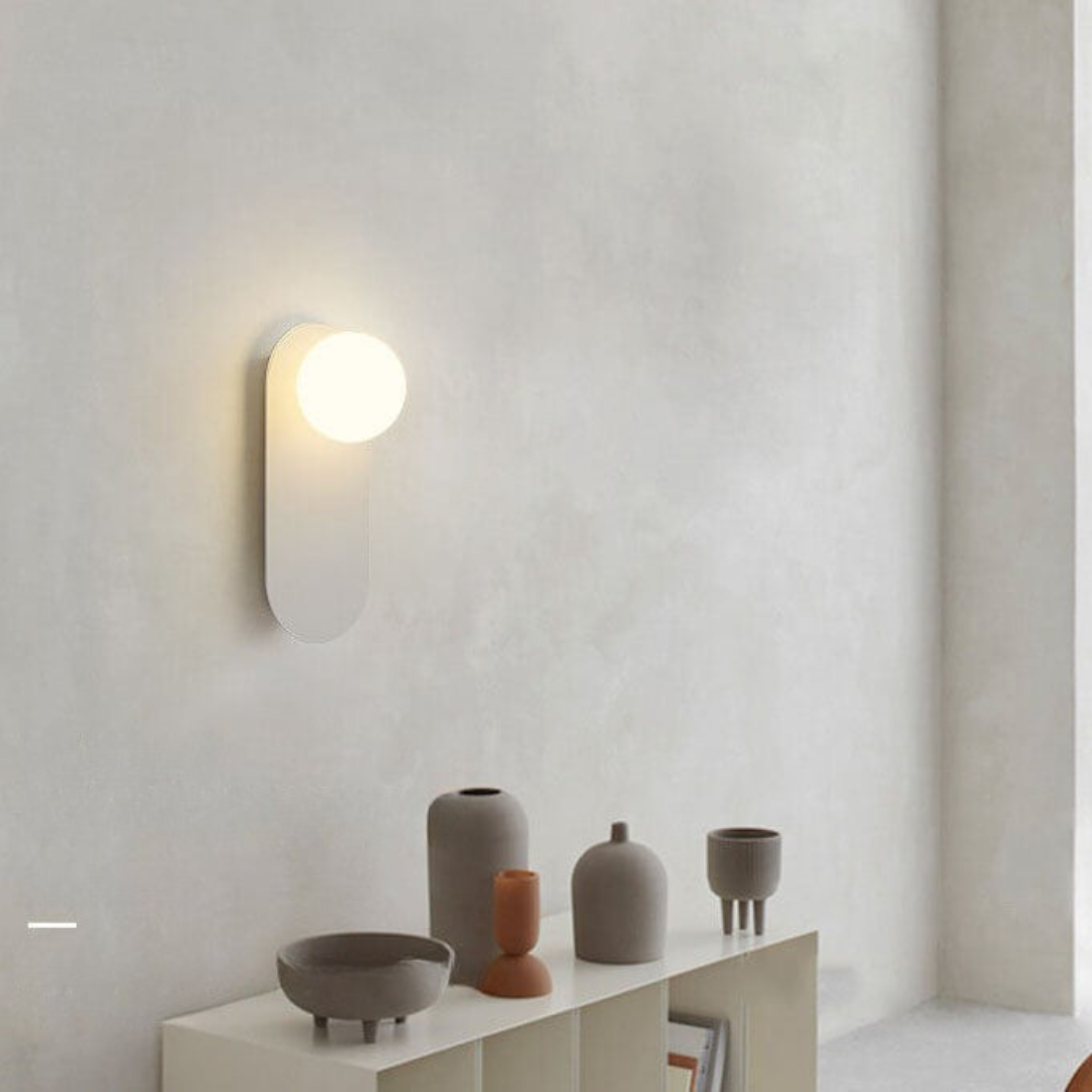 Wandleuchte Modernes Glasglobus Metall Design