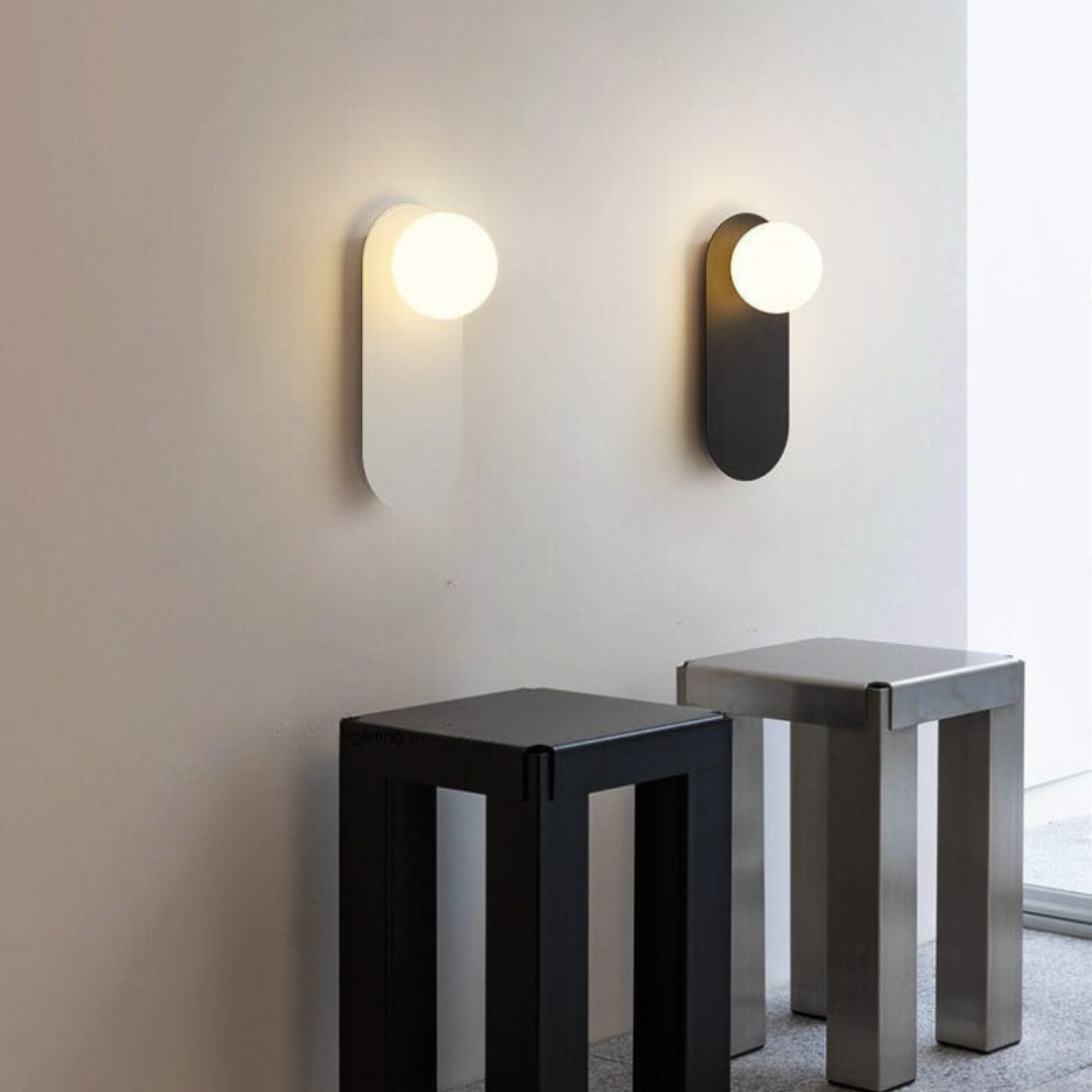 Wandleuchte Modernes Glasglobus Metall Design