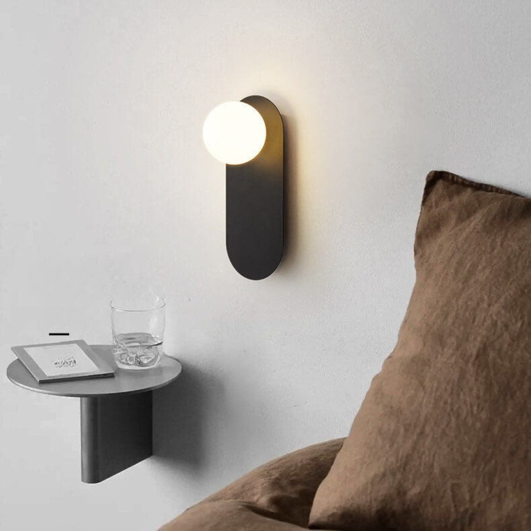 Wandleuchte Modernes Glasglobus Metall Design