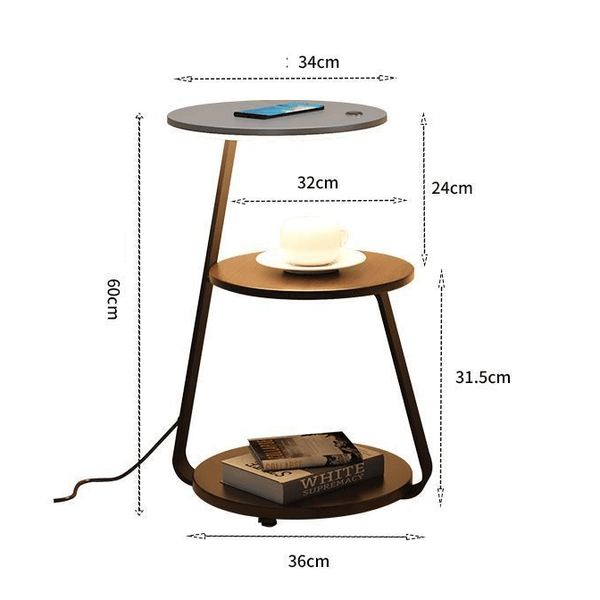 LumiTable™ – Beheizte Beistelltisch mit stilvoller LED-Beleuchtung