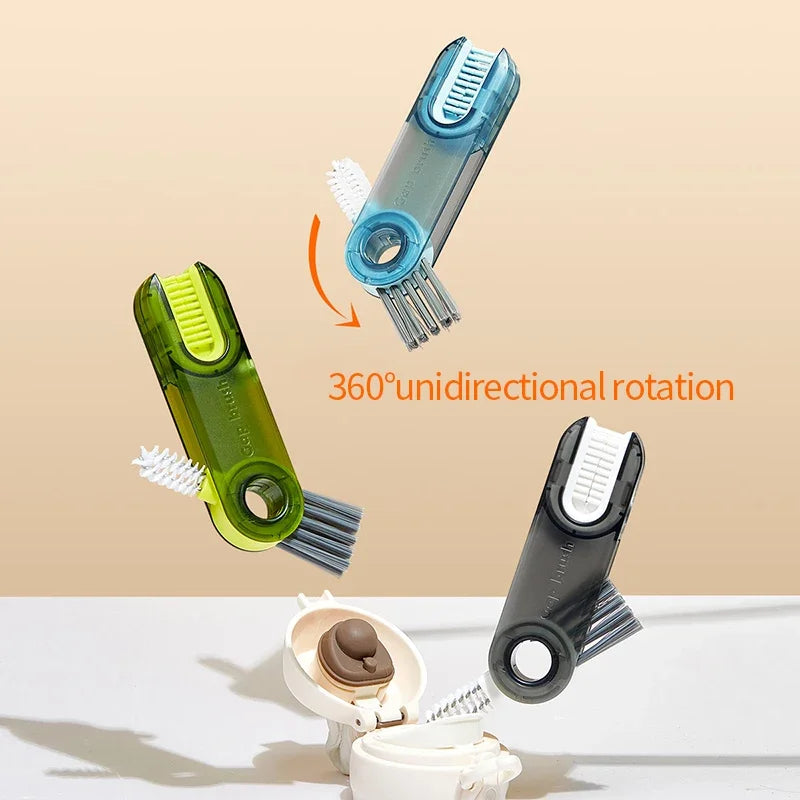 Royallure 3-in-1 Flaschenreinigungsbürste - Multifunktionaler Zauberreiniger für gründliche Reinigung von Flaschen und Deckeln