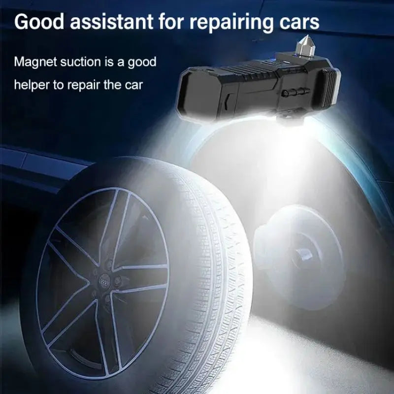 Royallure Ultra Bright Wiederaufladbare LED Taschenlampe mit Sicherheitshammer