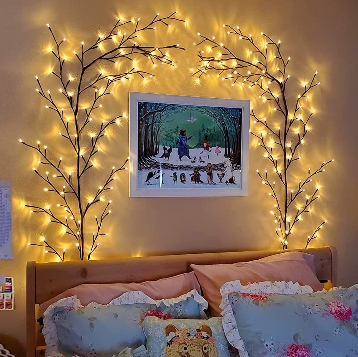 Leuchtende Baumzweig Dekor LED Wandlicht