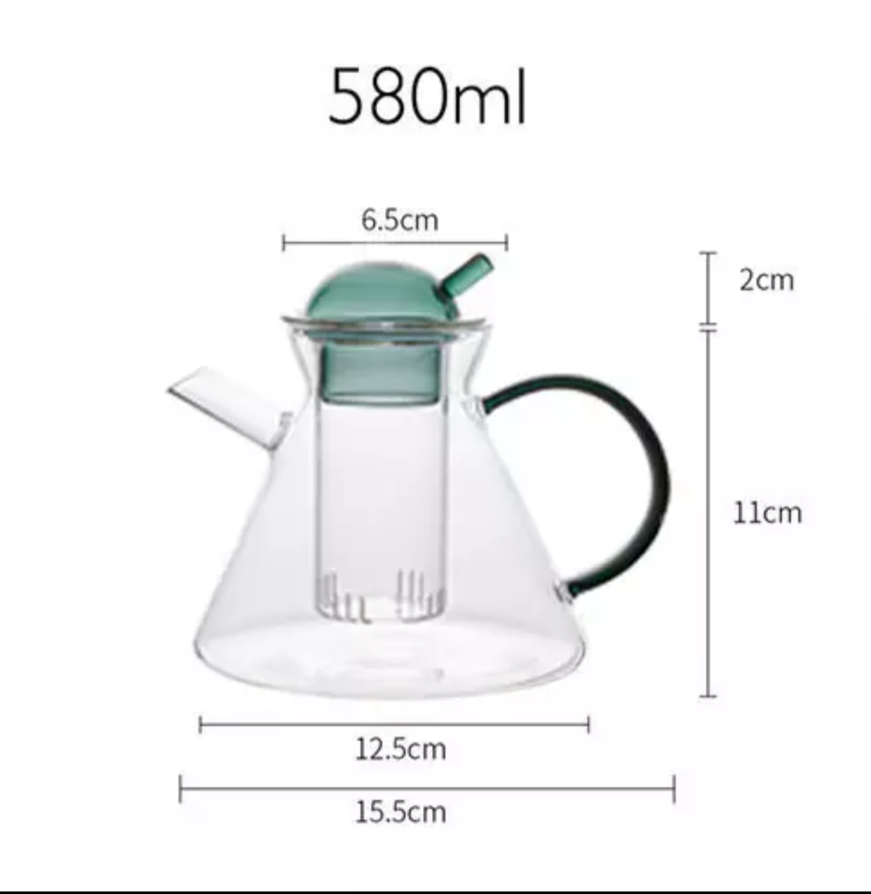 3-teilige Glas-Teekannen-Set