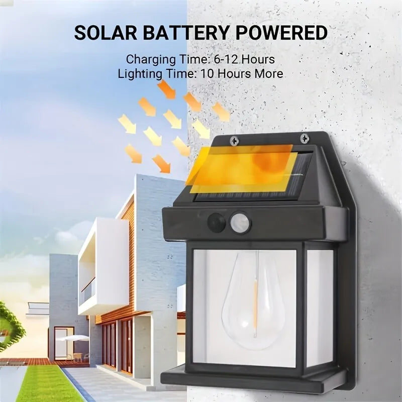 RoyaleGlow Dimmbares Solar-Wandleuchte: Elegante Außenbeleuchtungslösung