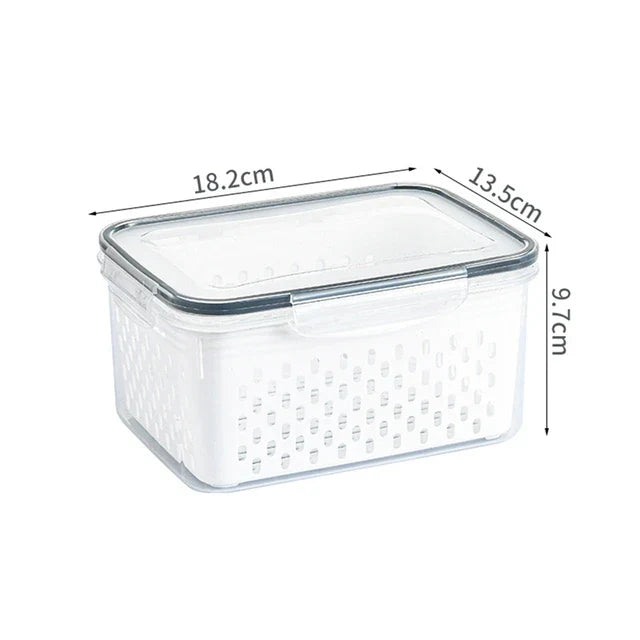 Royallure FreshBox Ultimate Kühlschrank Organizer – Frisches Obst & Platzoptimierung