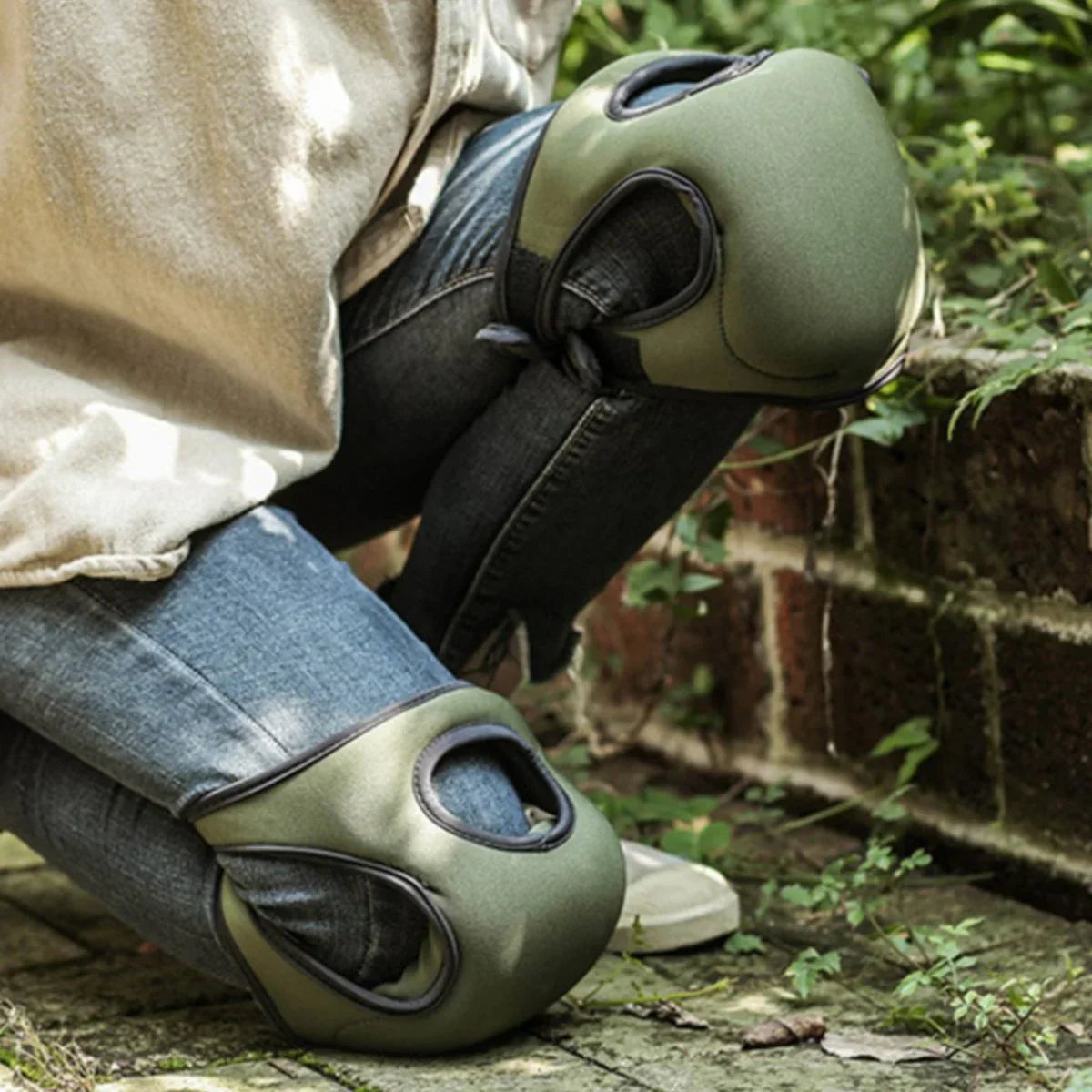 Bequeme ergonomische Knieschützer für die Gartenarbeit mit zusätzlicher Polsterung