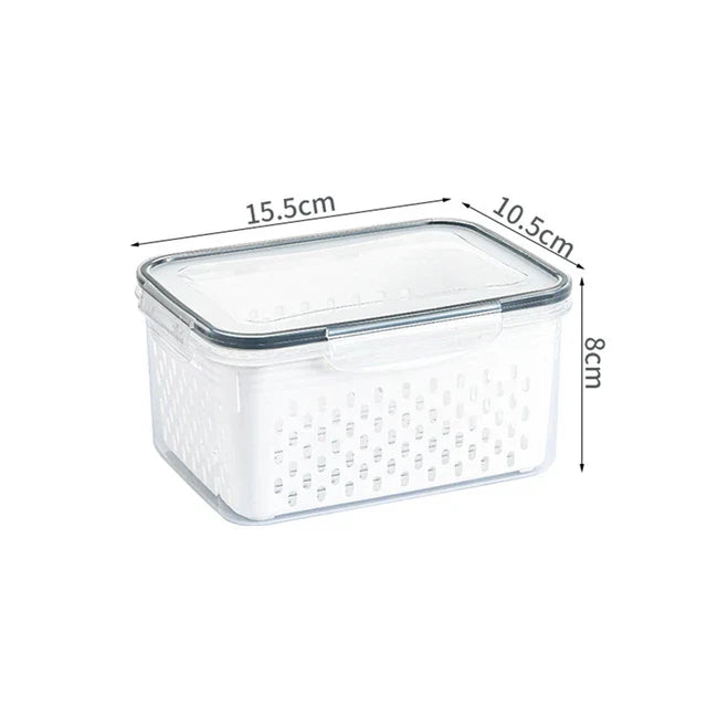 Royallure FreshBox Ultimate Kühlschrank Organizer – Frisches Obst & Platzoptimierung