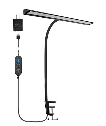 Garduru | Moderne Doppelkopf LED Schreibtischlampe | Stilvolle Büroleuchte