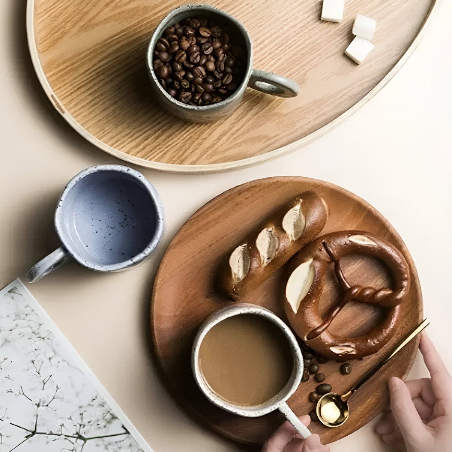 Tinten Spritzer Design Keramiktasse