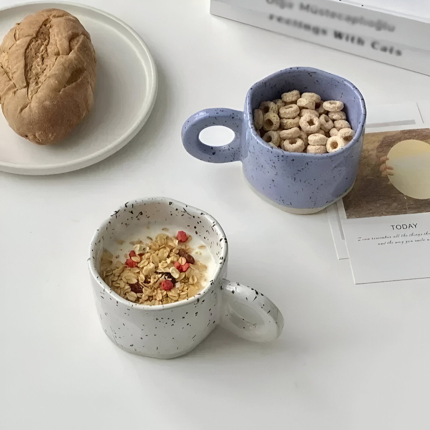 Tinten Spritzer Design Keramiktasse