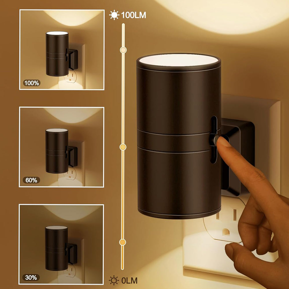 Garduru LED Wandleuchte – Elegante Plug-In-Beleuchtung mit Automatik- und Dauerbetrieb