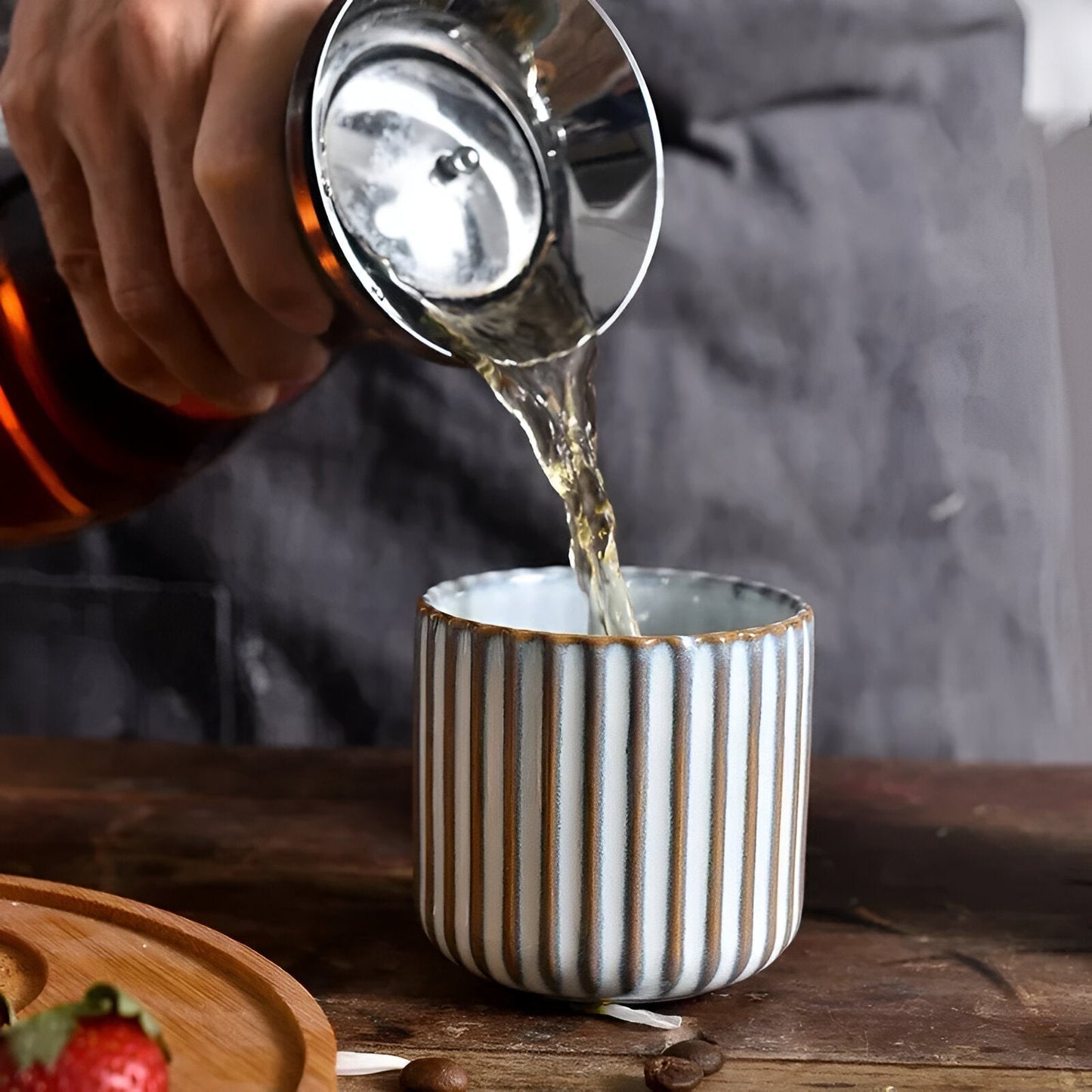 Japanischer Retro-Stil Keramiktasse aus Porzellan