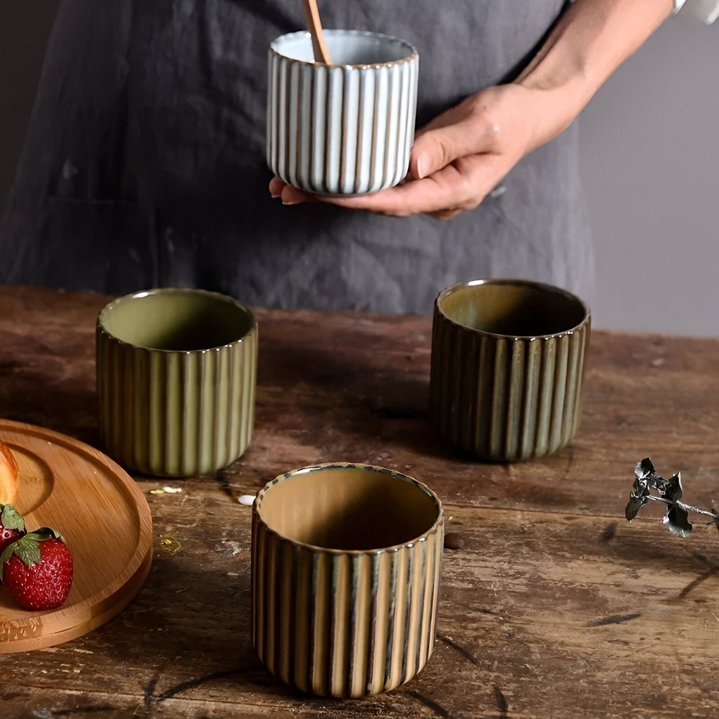 Japanischer Retro-Stil Keramiktasse aus Porzellan