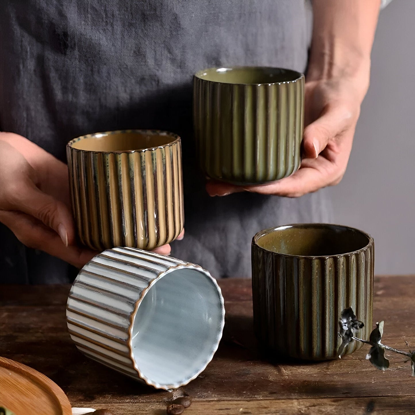 Japanischer Retro-Stil Keramiktasse aus Porzellan