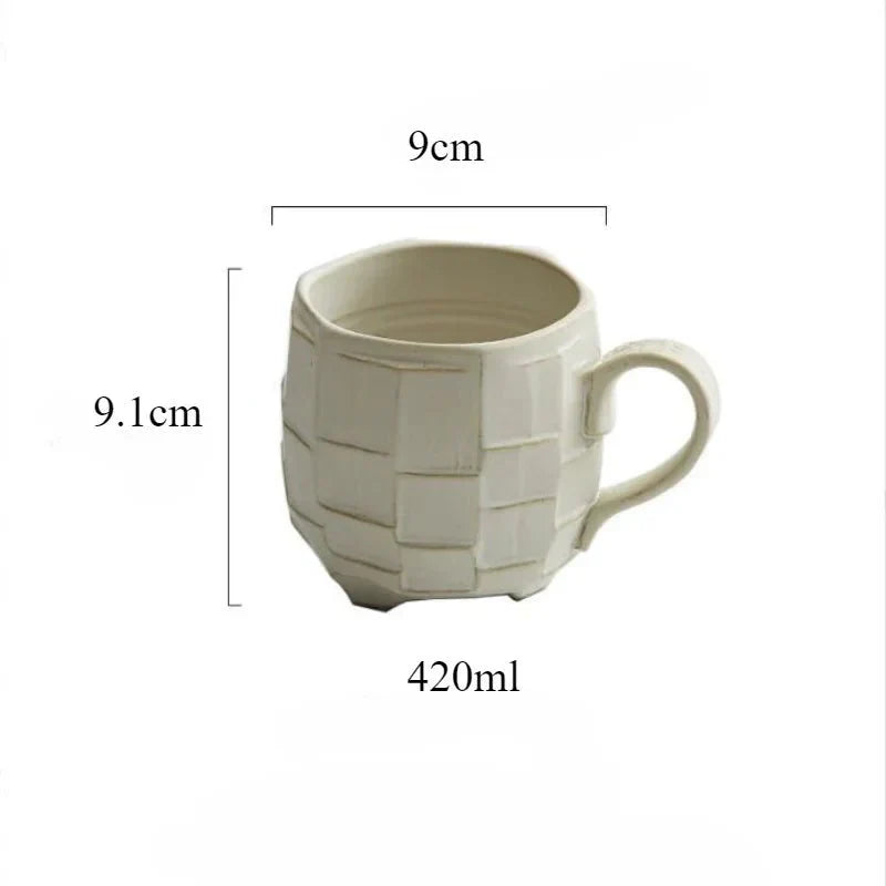 ZenSip – Vintage Keramiktasse mit japanischem Design für stilvolle Morgen