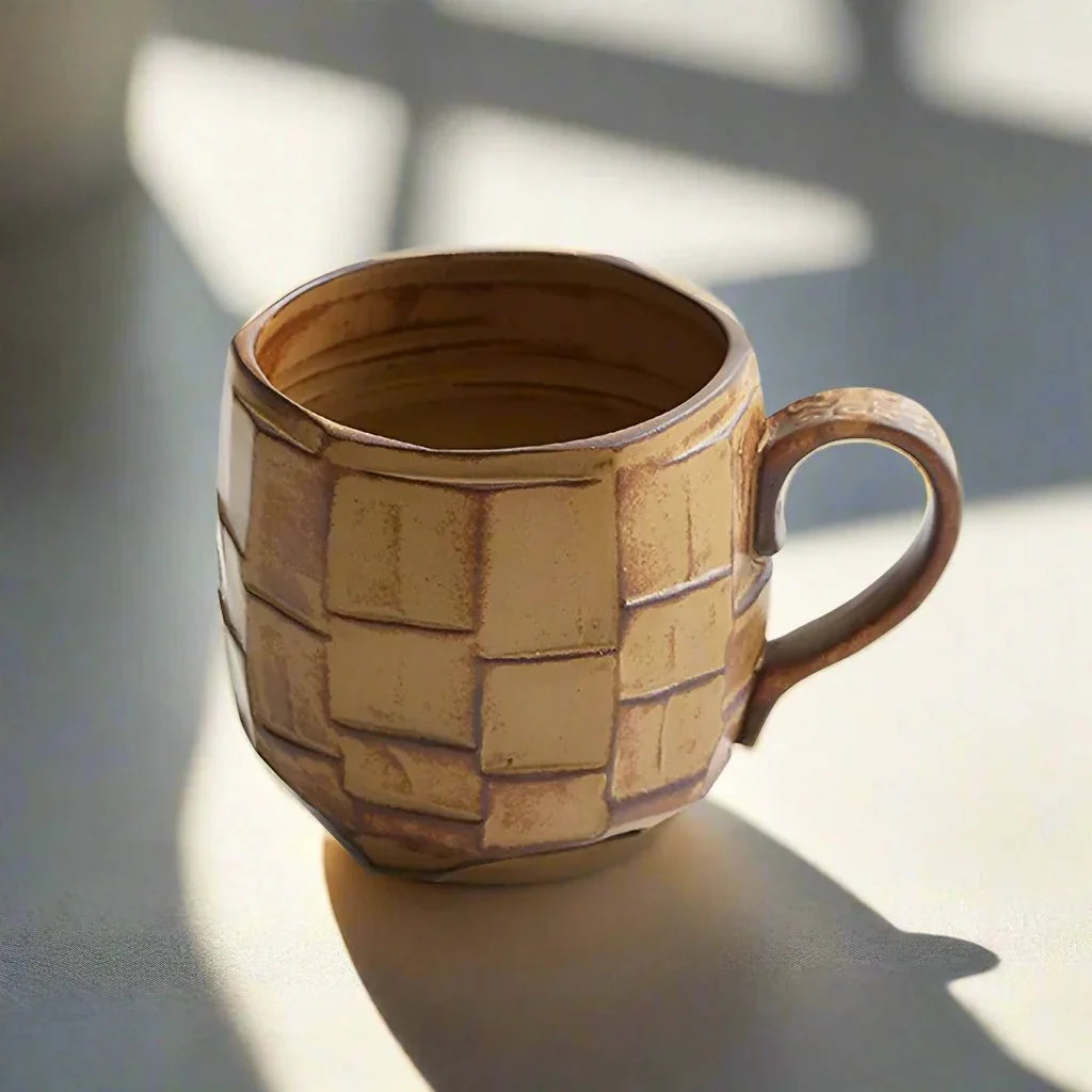 ZenSip – Vintage Keramiktasse mit japanischem Design für stilvolle Morgen