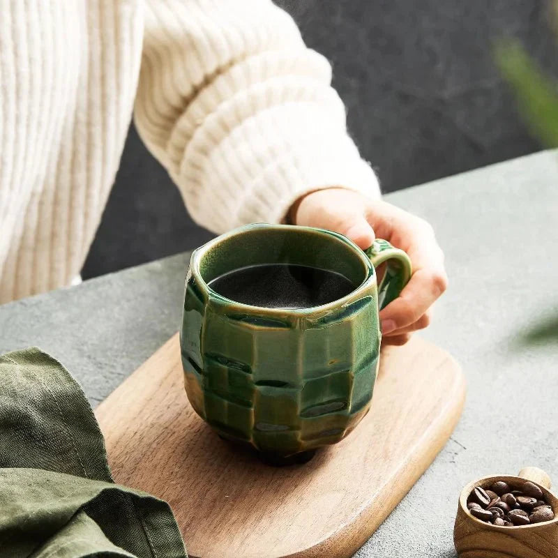ZenSip – Vintage Keramiktasse mit japanischem Design für stilvolle Morgen