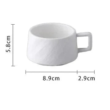 Japanischer Stil Rock Sand Keramik Kaffee Tassen Set